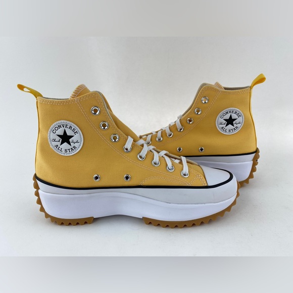 Converse Run Star Hike High Citron Zest Gum Women's Size 10.5 Shoes Yellow - Picture 10 of 12